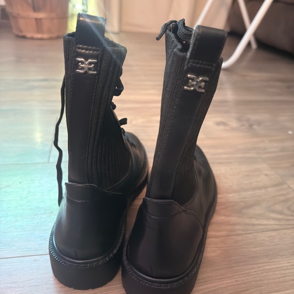 Sam Edelman Lydell Black Lace-Up Ankle Boots size 11 - Picture 3 of 4